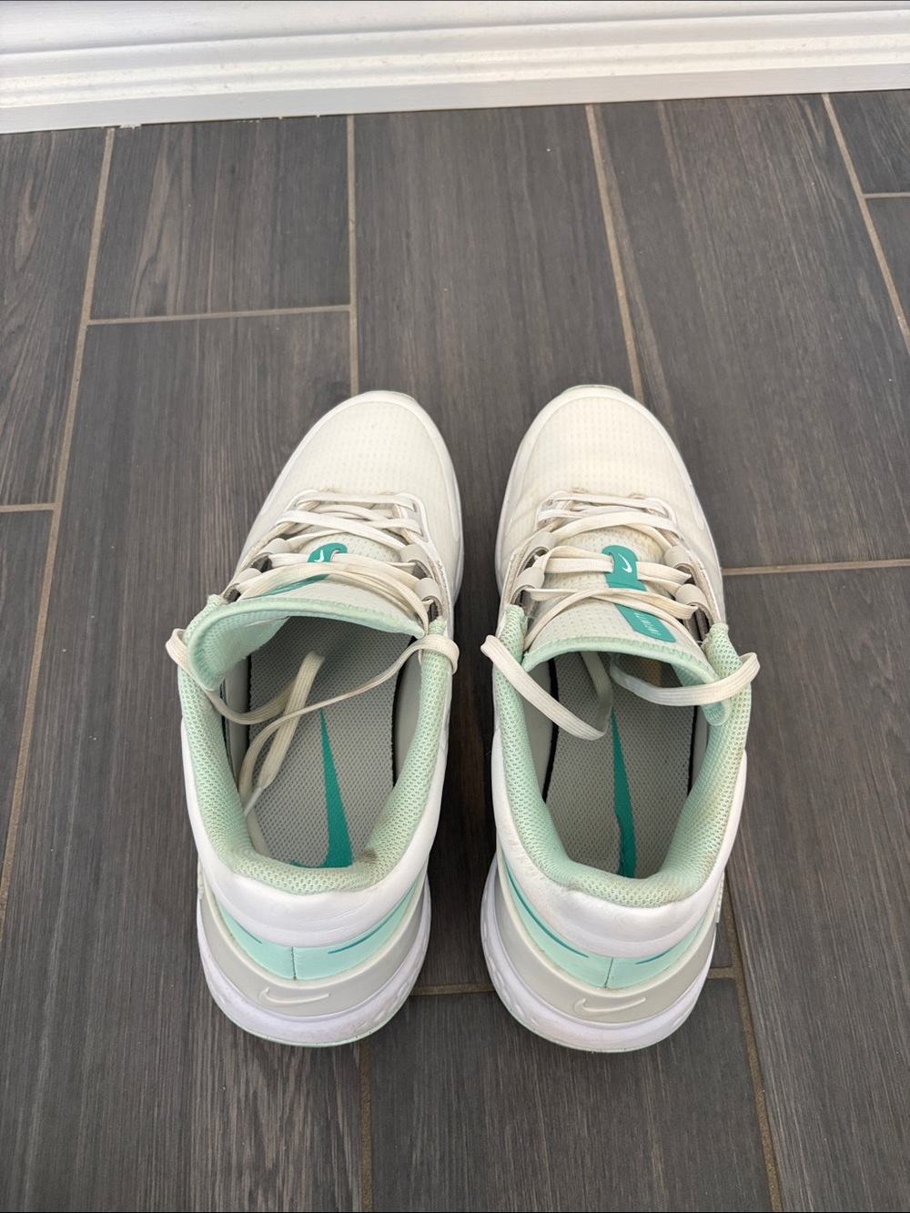 Nike Infinity Pro 2 Women’s Golf Shoes — Mint/White size 8.5 - Picture 3 of 4